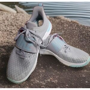 Nike Renew In Season TR 9 Women's Training Shoes (Gray/Green, Size 7.5)